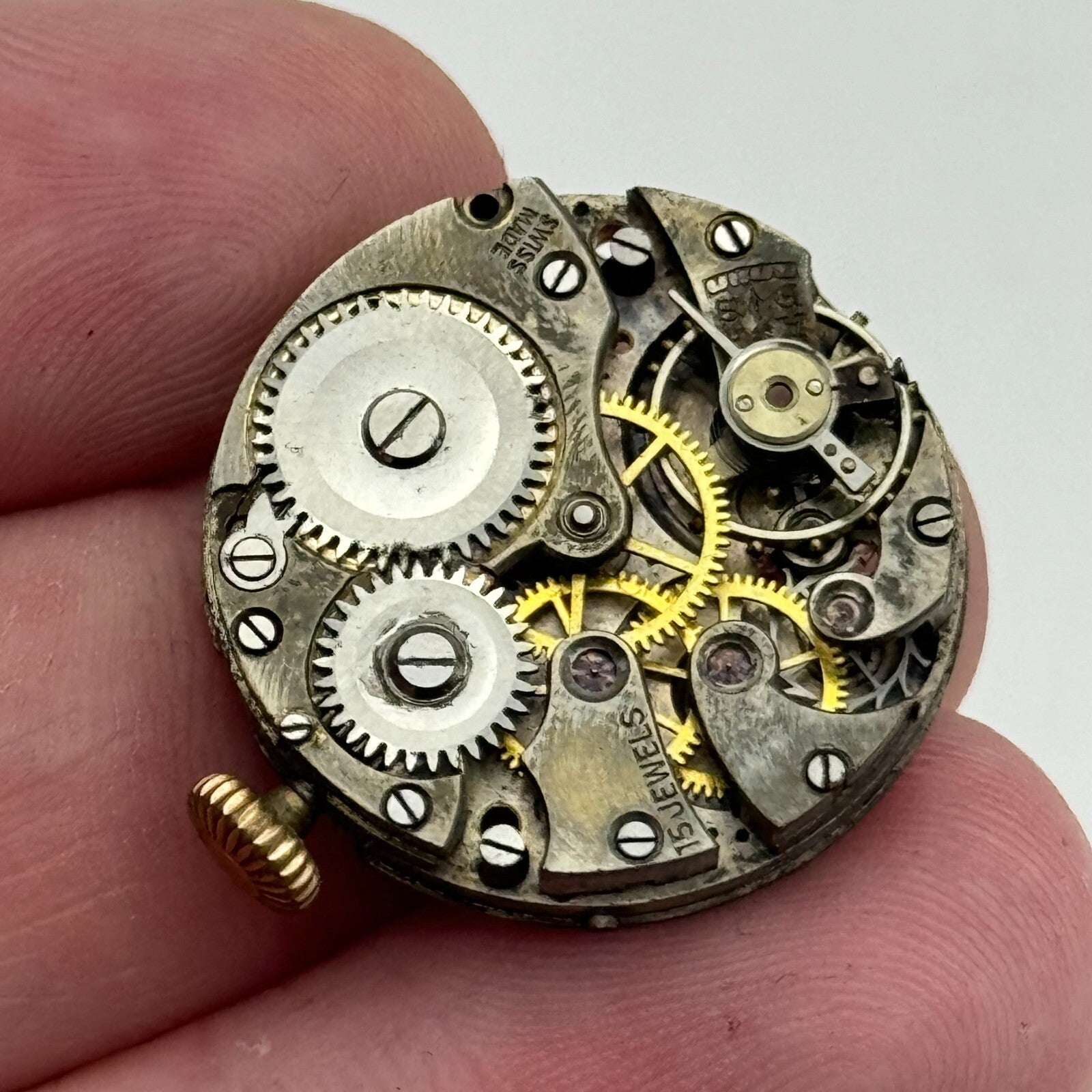 23.5mm AS A Schild Balance Intact Trench Watch Movement Manual Wind Swiss PARTS