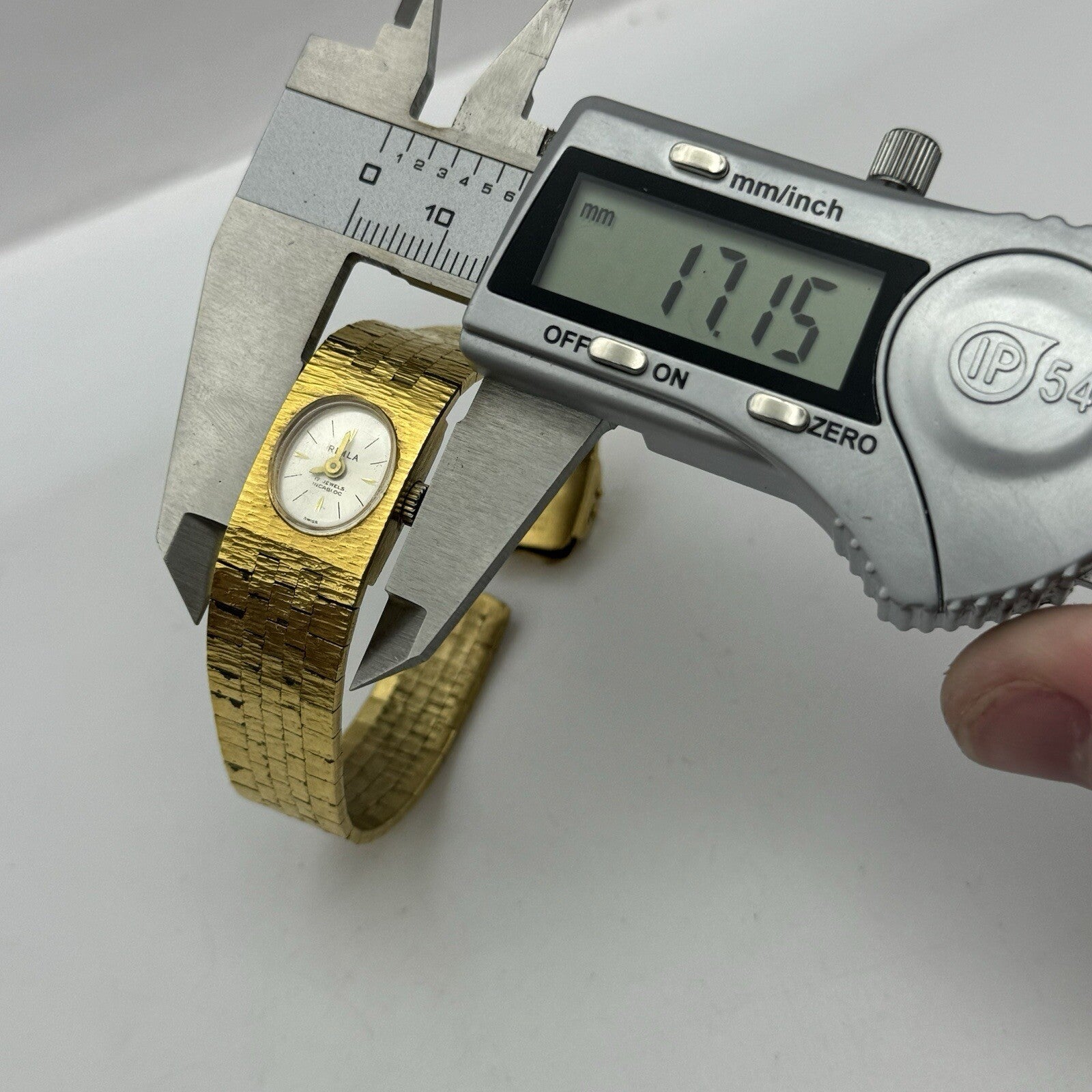 15mm Ladies Rimla Gold Plated Manual Wind Swiss Vintage Watch REQUIRES SERVICE