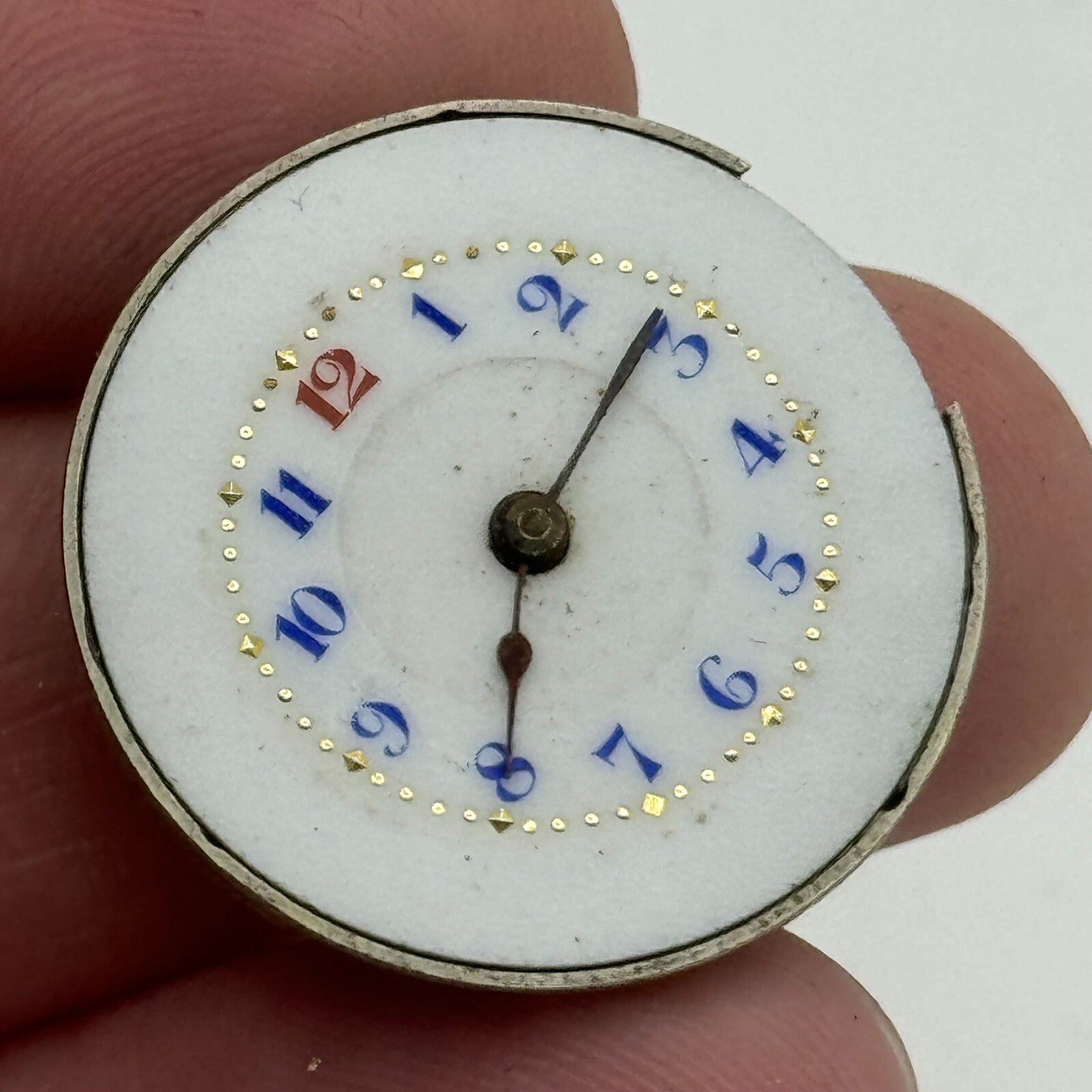 25.3mm Civic Watch Co Mens Trench Watch Movement Manual Wind Vintage Swiss PARTS