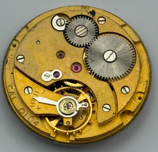 Smiths Imperial 5911 Cal 0104 Watch Movement Manual Wind Vintage Parts 26.9mm