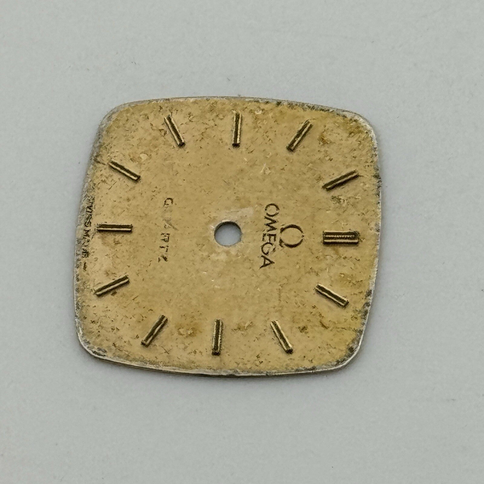 17.5mm Vintage Square Omega Quartz Ladies Wristwatch Dial Spares Parts Swiss