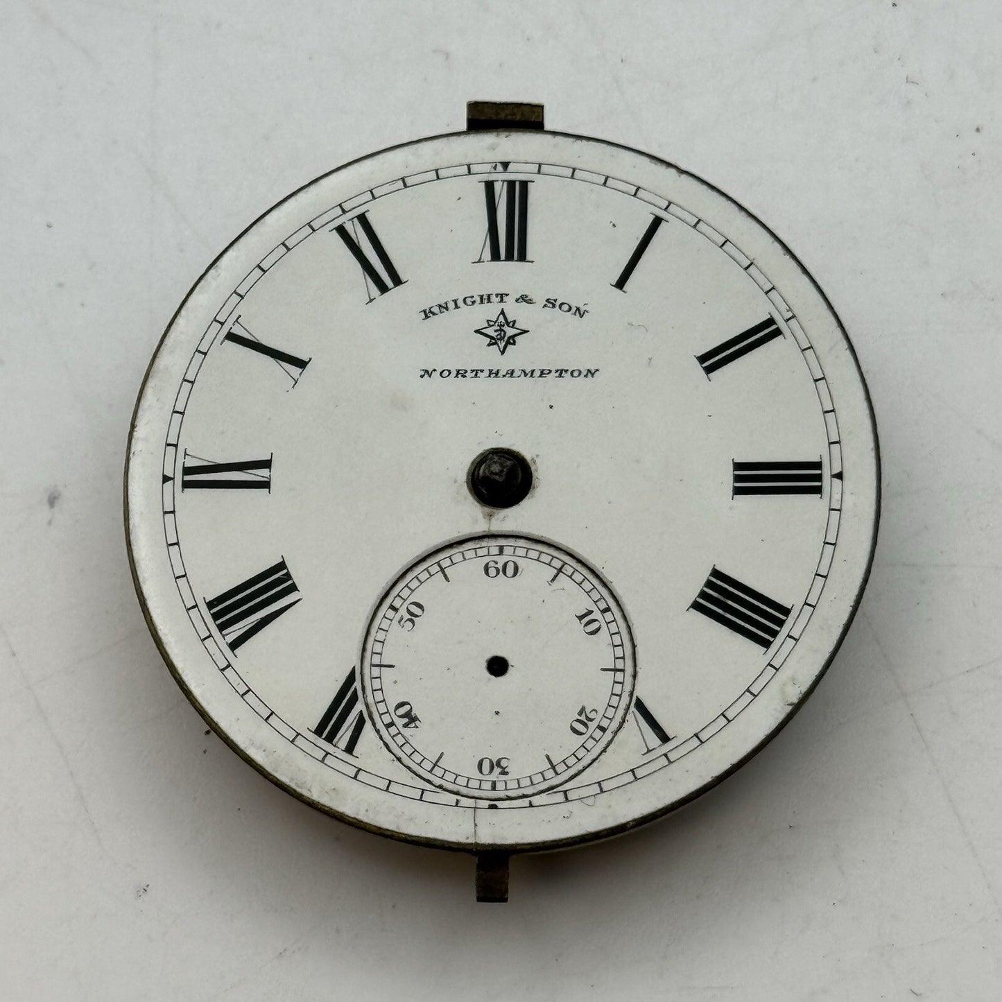 41.3mm Knight & Son Northampton Balance Ok Pocket Watch Movement FOR PARTS