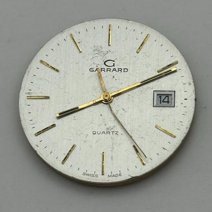 31.5mm Men’s Garrard ETA 555.115 Quartz Watch Movement Vintage PARTS SPARES