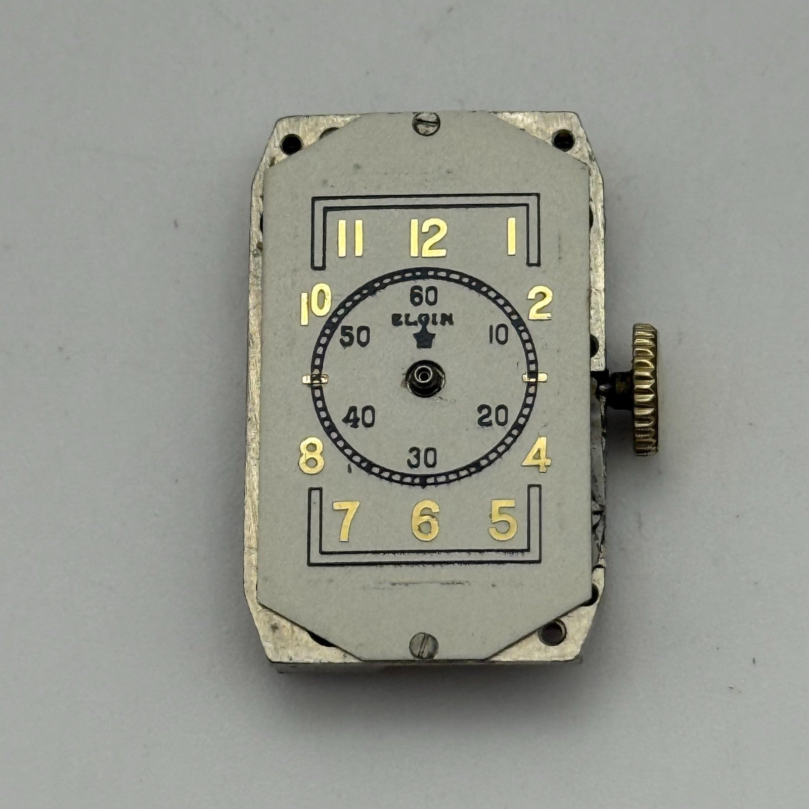 Running 1938 Vintage 18/0s Elgin 522 Model 1 American Watch Movement FOR PARTS