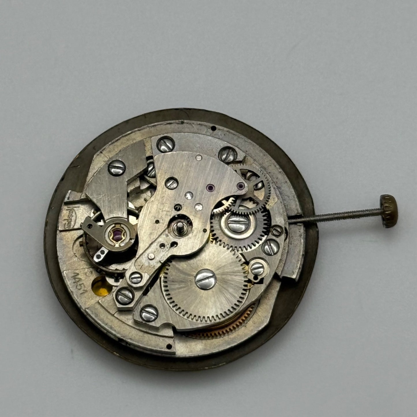 Kasper 1451 Automatic Watch Movement Vintage For Parts Or Repair 25.9mm