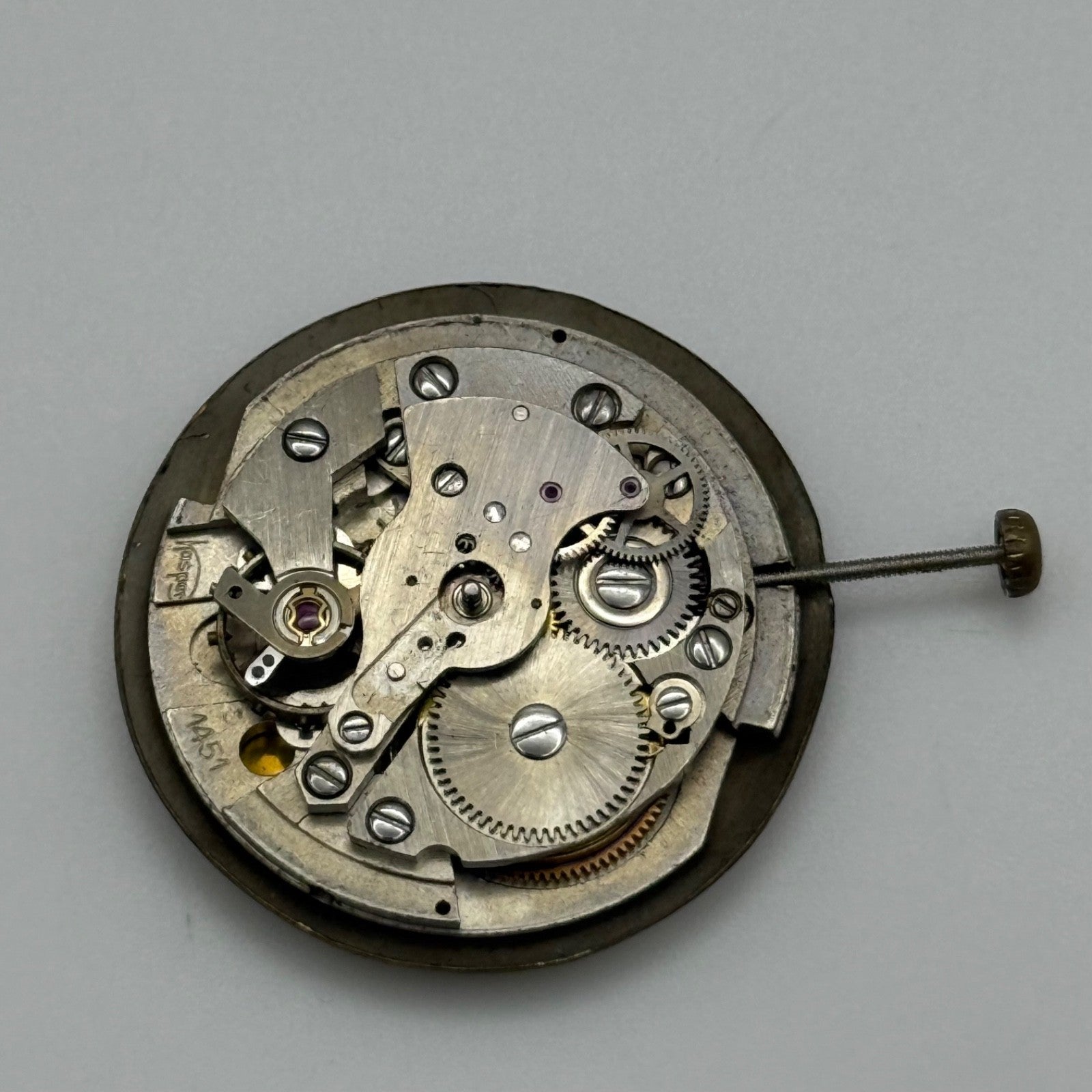 Kasper 1451 Automatic Watch Movement Vintage For Parts Or Repair 25.9mm