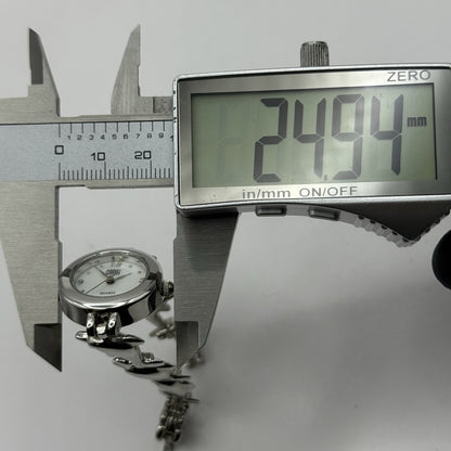 22mm Working Ladies Carvel Dolphin Stainless Steel Quartz Watch 5.75 Inches