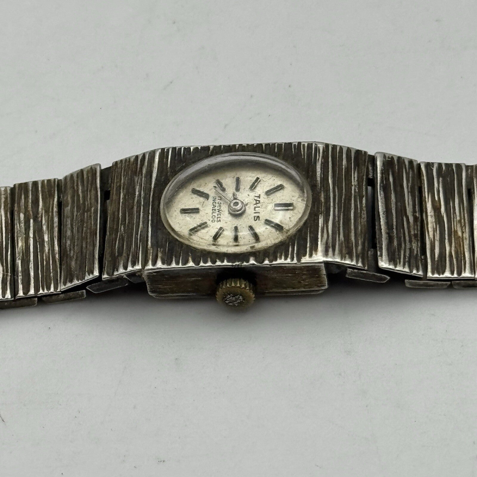15mm Ladies Manual Wind Talis 925 Sterling Silver Watch NON WORKING