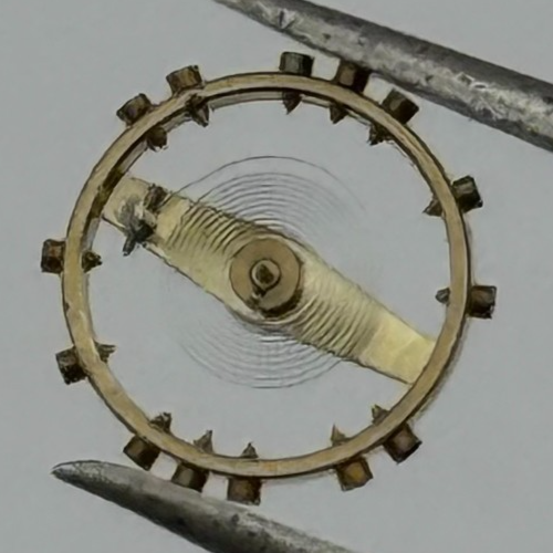 ETA 2485 Balance Wheel Complete And Spring  1379 M Watch Movement Parts 