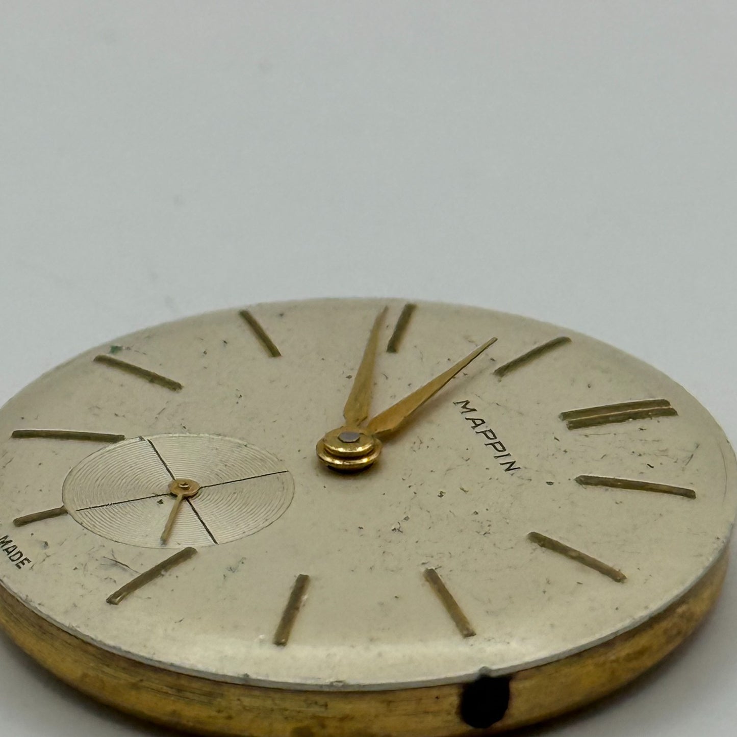 AS 1002 984 Watch Movement Mappin Manual Wind Vintage Swiss Parts Repair 28.6mm