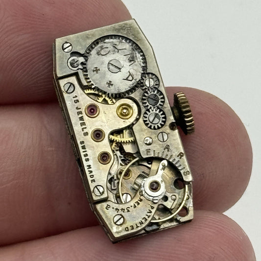 12.2mm Ladies Cyma Ref 344.a Manual Wind 15 Jewels Swiss Watch Movement PARTS
