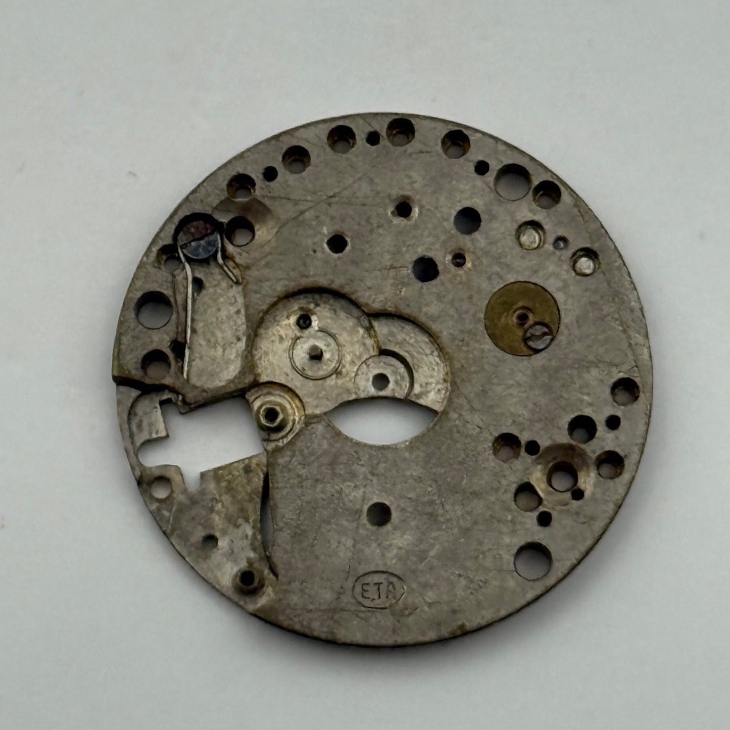 ETA Watch Movement Main Plate Manual Wind Vintage Swiss Parts Repair 23.6mm