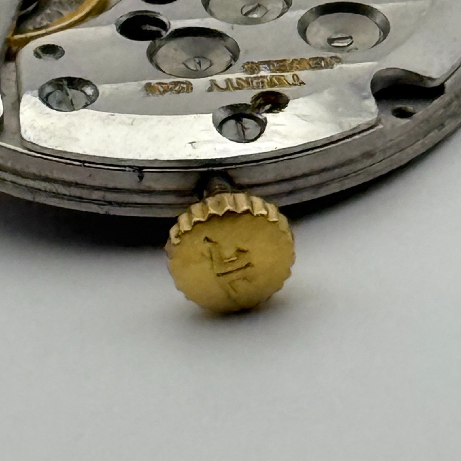 Jaeger Le Coultre 895 Thin Watch Movement Square Dial Vintage Parts Repair 21mm