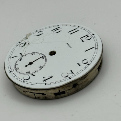 43mm Monroe Watch Co Sub Seconds Vintage Hunter Pocket Watch Movement PARTS