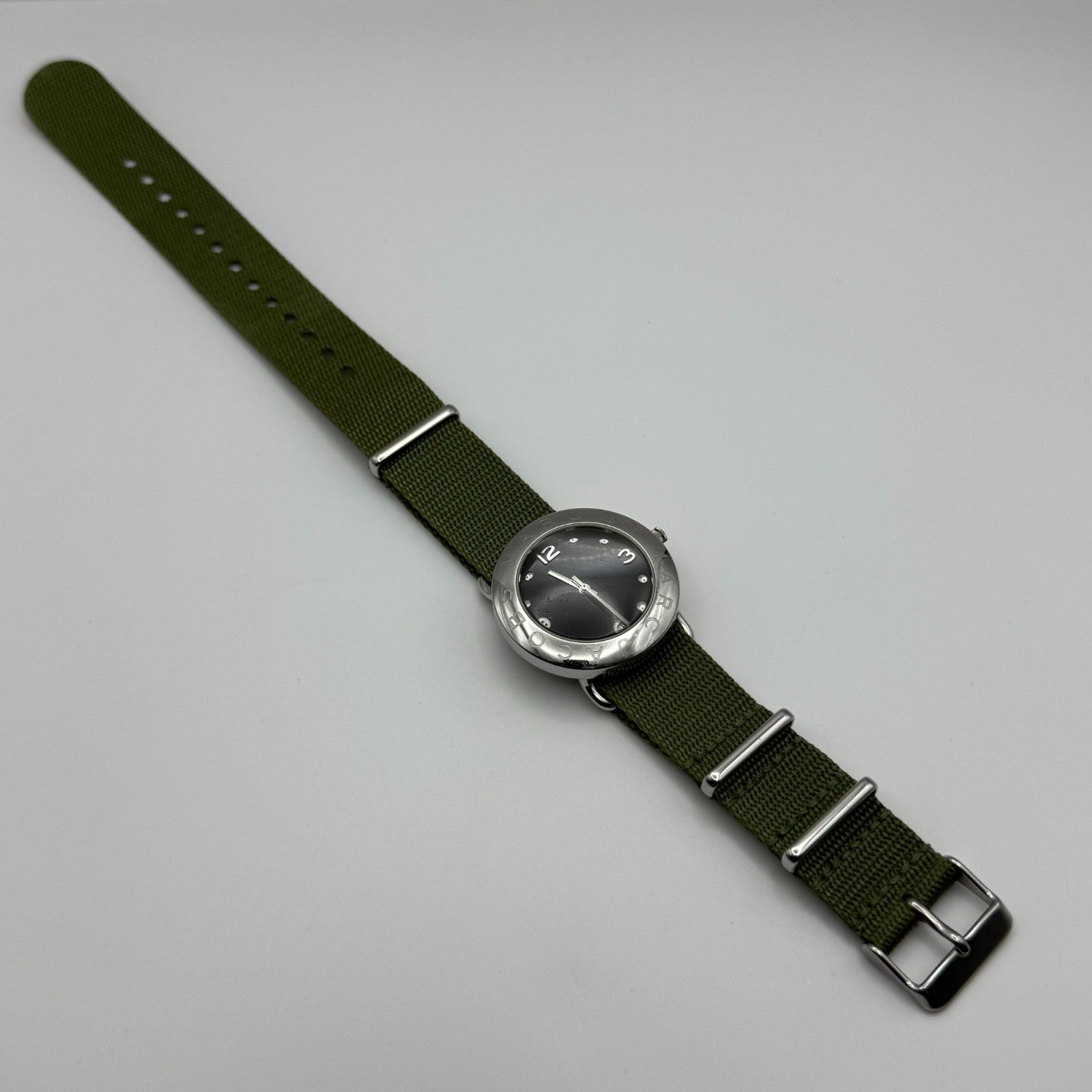 Marc by Marc Jacobs Men's Quartz Watch Black Dial Green Strap 36mm PARTS REPAIR