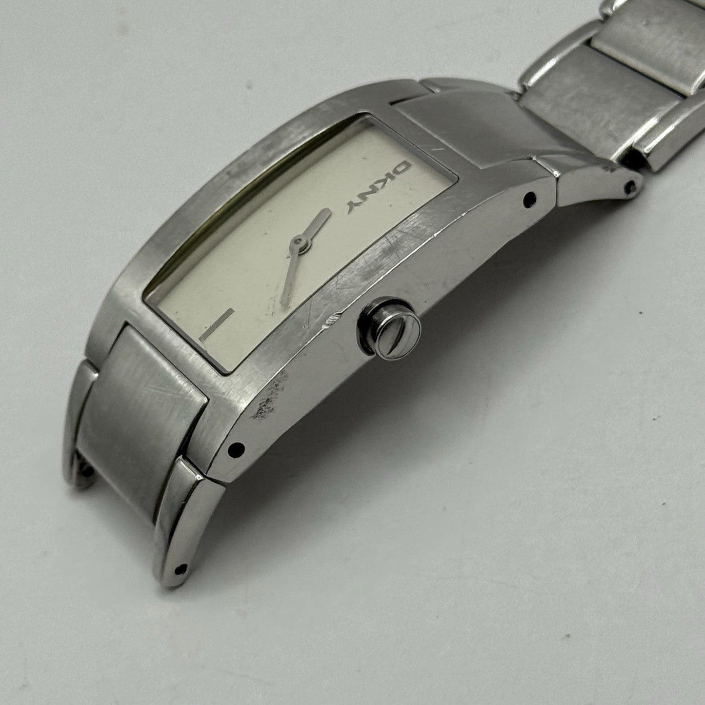 23mm Working Ladies DKNY NY-3030 Stainless Steel Quartz Watch Broken Strap