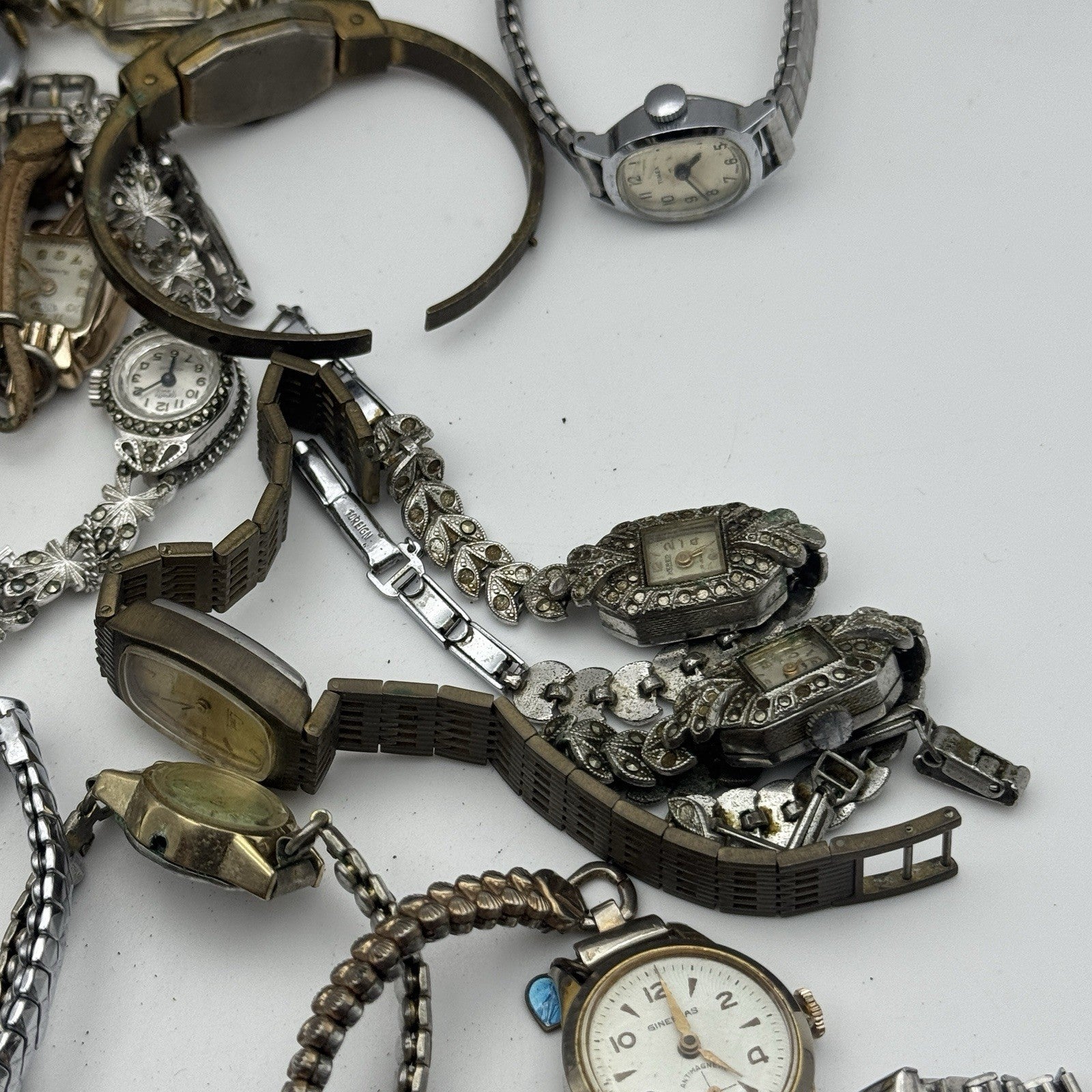 Bundle Of Vintage Ladies Watches Mechanical Wind Up Job Lot Parts Repair Spares