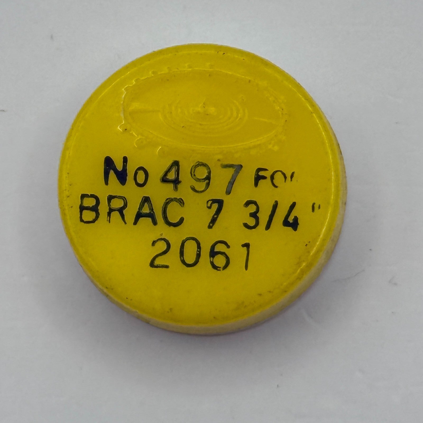Brac 2061 Balance Wheel Complete And Spring  7¾’’’ 497 Watch Movement Parts NOS