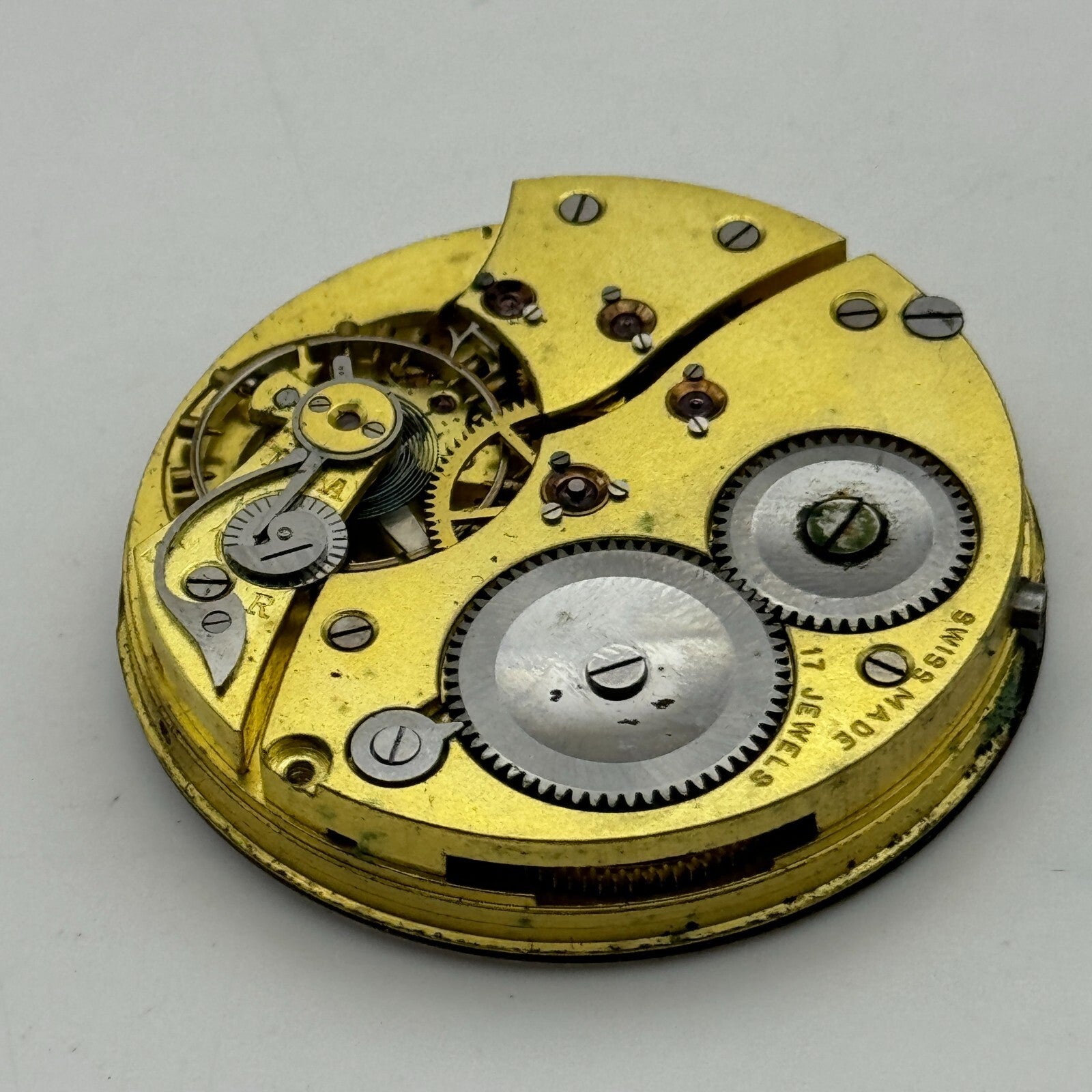 42.9mm High Grade Hendersons 17 Jewels Balance Ok Hunter Pocket Watch Movement