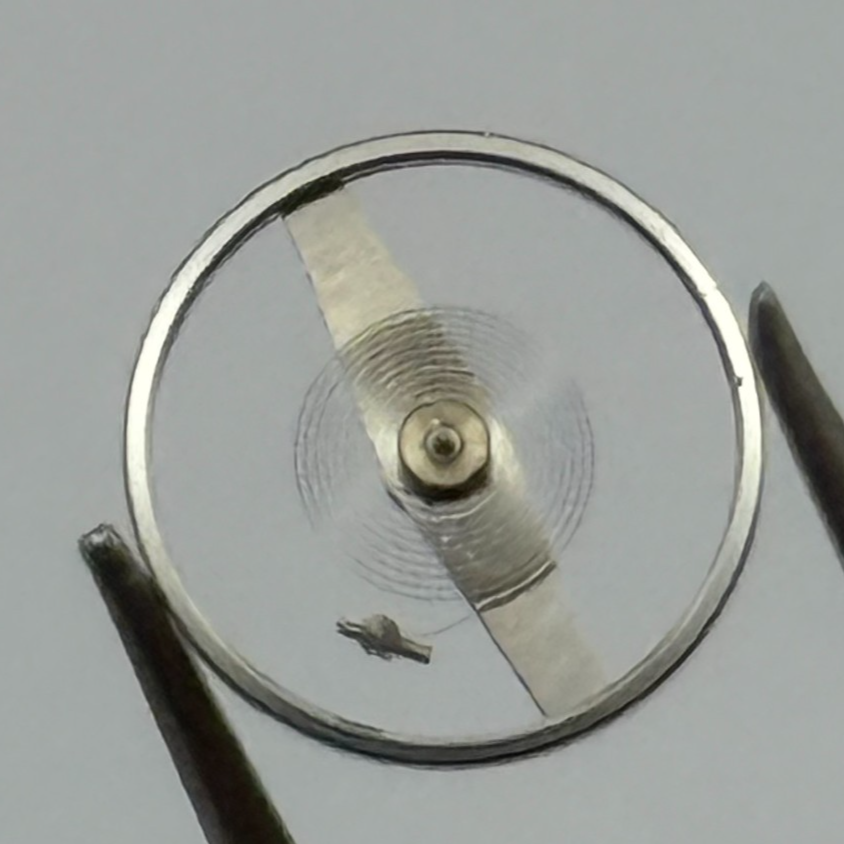 Amida 580 585 Balance Wheel Complete And Spring a pl. Watch Movement Parts NOS