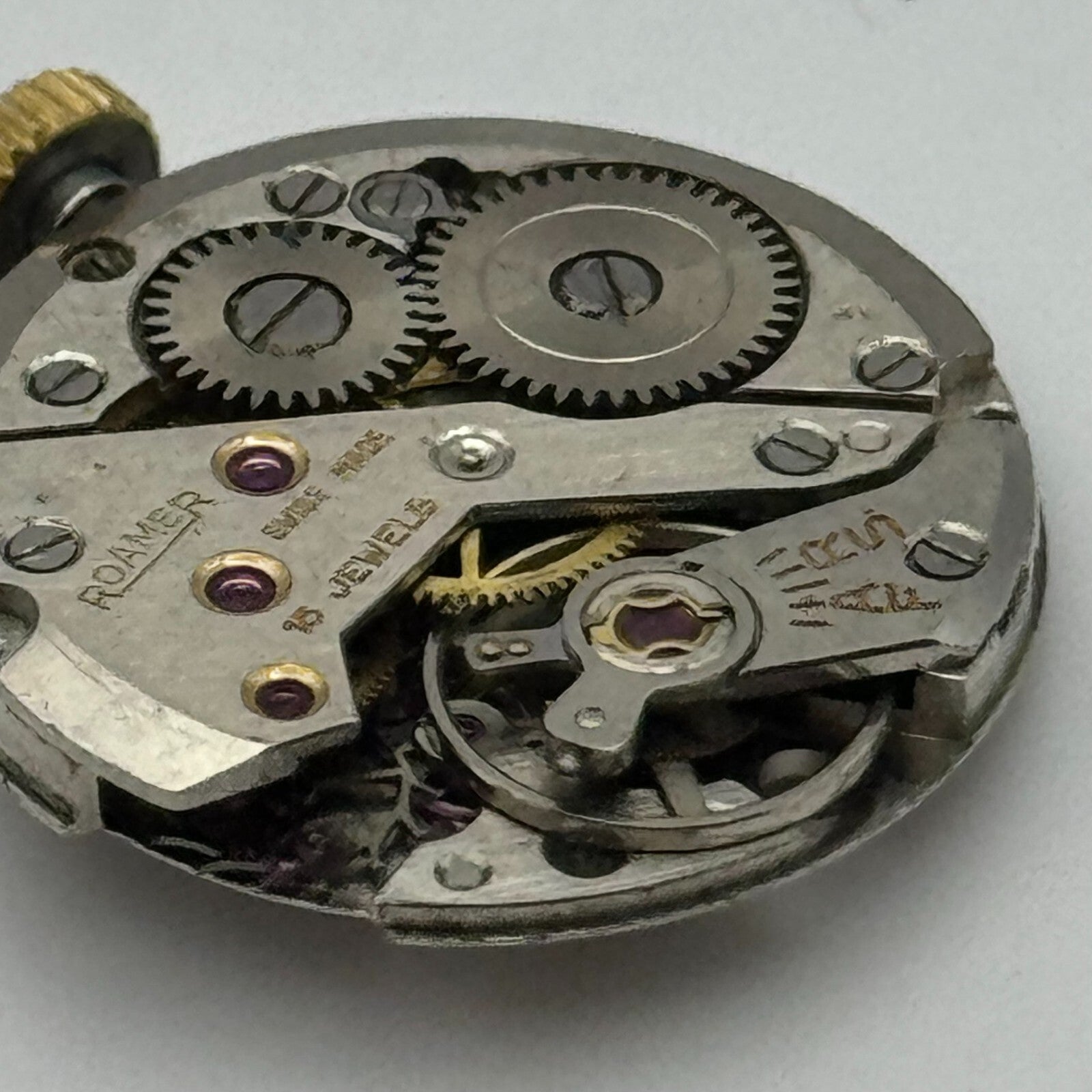 22.2mm Roamer MST 450 Manual Wind 15 Jewels Watch Movement Swiss Made PARTS