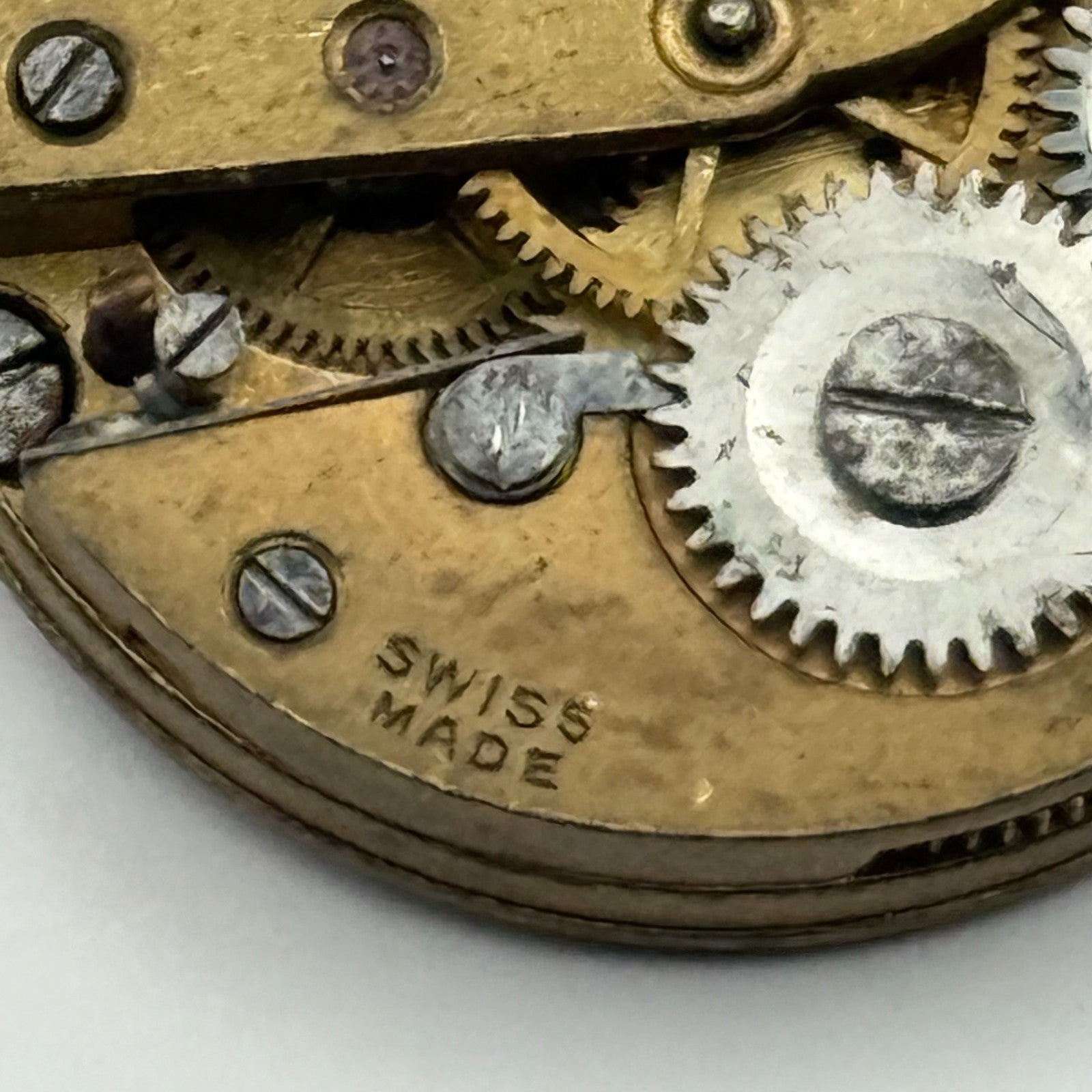 AS A Schild Antique Watch Movement Manual Wind Vintage Swiss Parts Repair 24.7mm