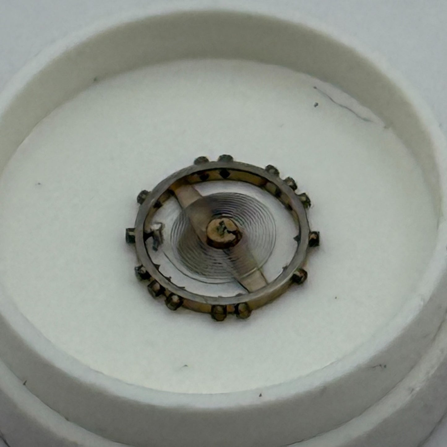 FEF 6600 Balance Wheel Complete And Spring  Inca 1181 M Watch Movement Parts NOS