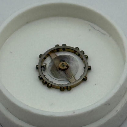 FEF 6600 Balance Wheel Complete And Spring  Inca 1181 M Watch Movement Parts NOS