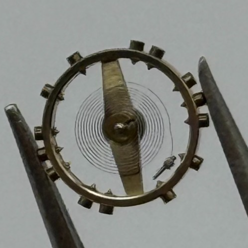 FEF 430 6600 Balance Wheel Complete And Spring 943 M Watch Movement Parts NOS