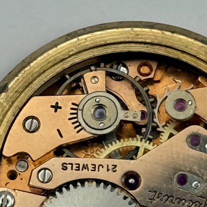 AS 1002 984 Watch Movement Accurist President Manual Wind Vintage Parts 29.7mm
