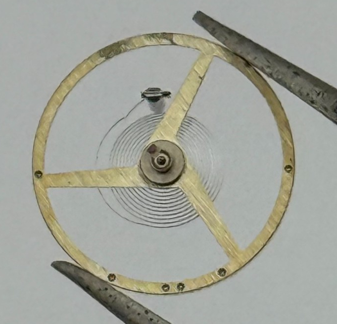 Felsa 4000 4010 Balance Wheel Complete And Spring 1435 M Watch Movement Parts 