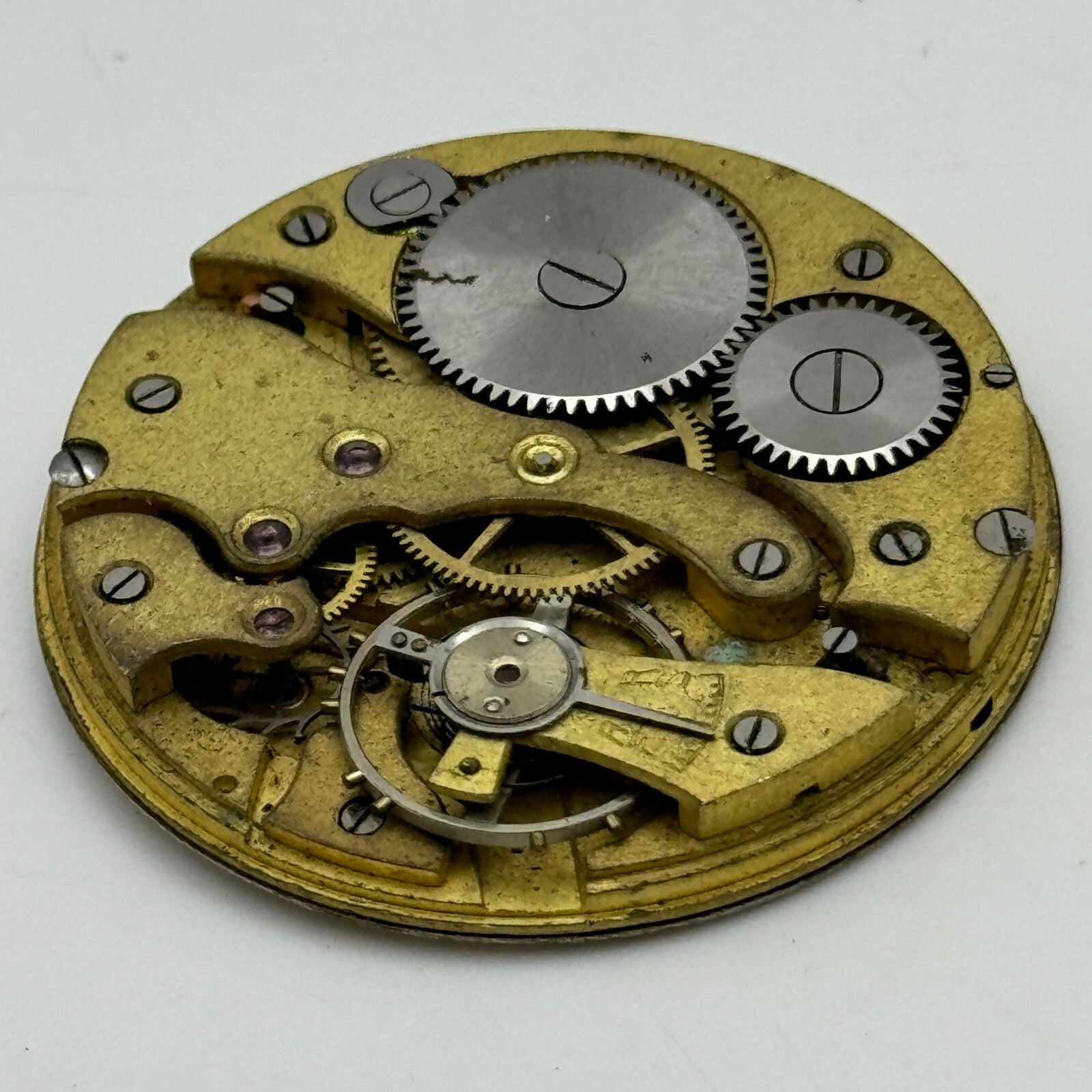 40.7mm Swiss 24 Hour Dial Sub Seconds Pocket Watch Movement Hands PARTS SPARES