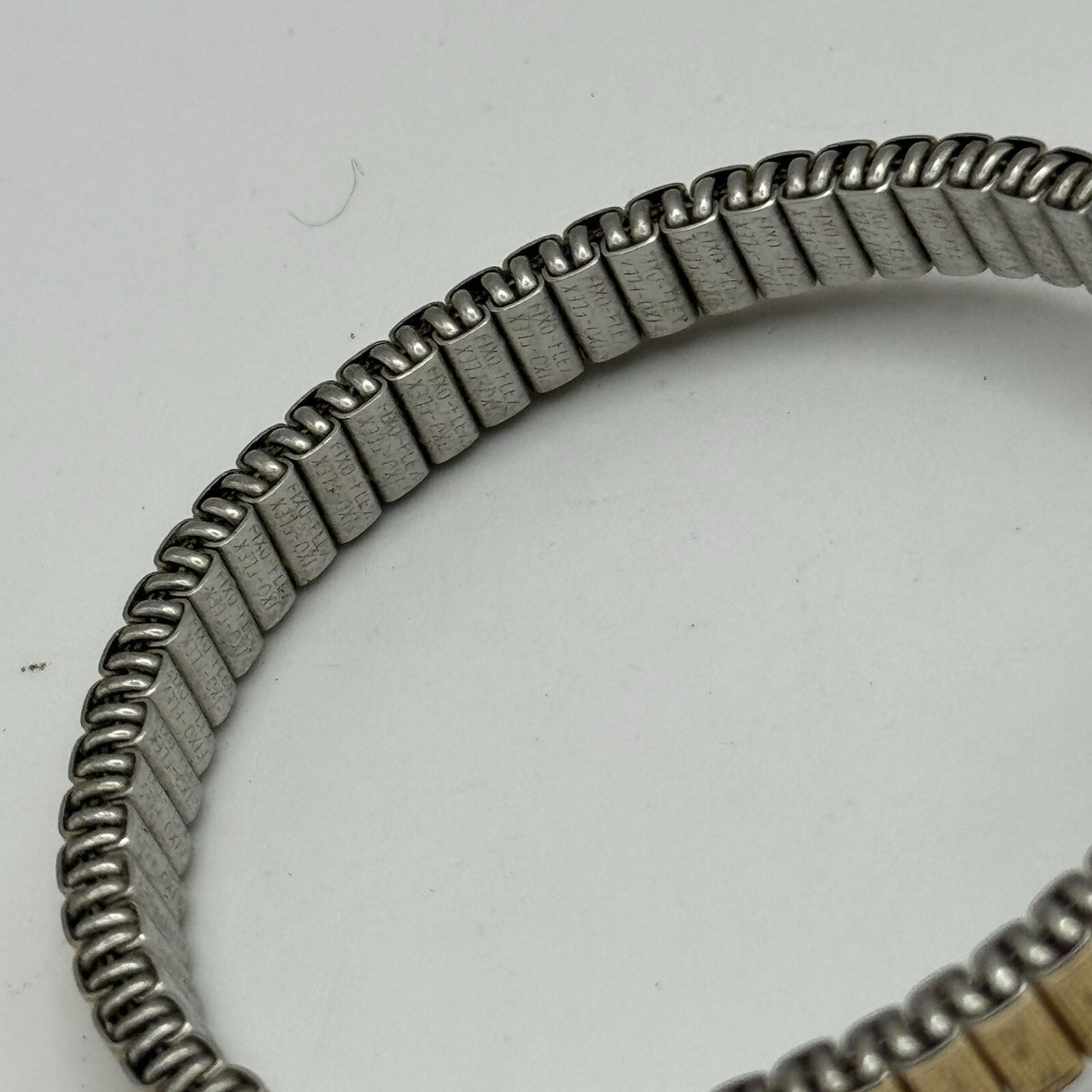 19mm WORKING Vintage Tarratt Expandable Strap Silver Dial Ladies Dress Watch 