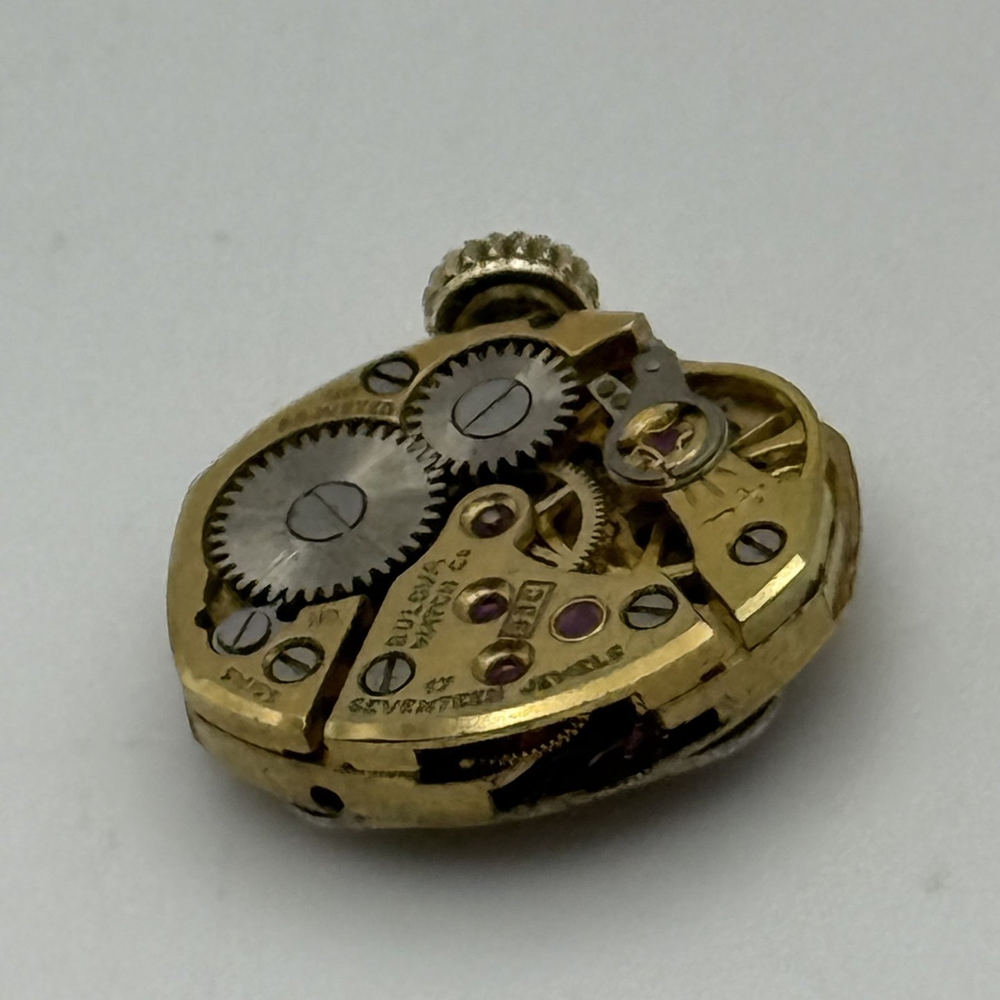 12.9mm Vintage Bulova 5BC Manual Wind Watch Movement PARTS REPAIR