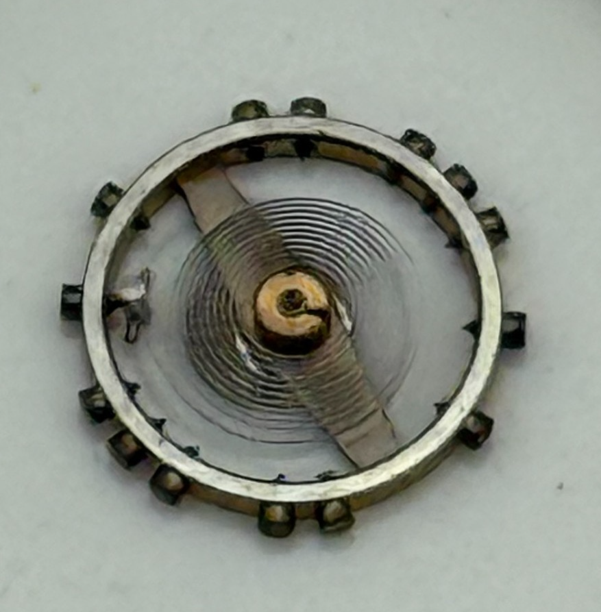 FEF 6600 Balance Wheel Complete And Spring  Inca 1181 M Watch Movement Parts NOS