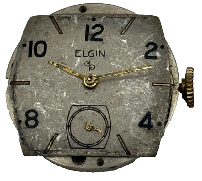 1942 Vintage 8/0s Elgin 554 Model 7 American Watch Movement PARTS REPAIR SPARES