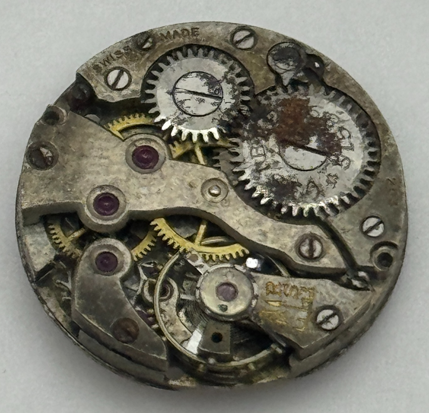 19.7mm Visible Patent 51489 FHF 8 Manual Wind Swiss Watch Movement PARTS SPARES
