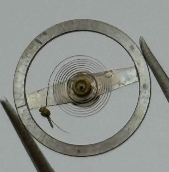 Brac 107 Balance Wheel Complete And Spring 10 1/2’’’ 705 Watch Movement Parts