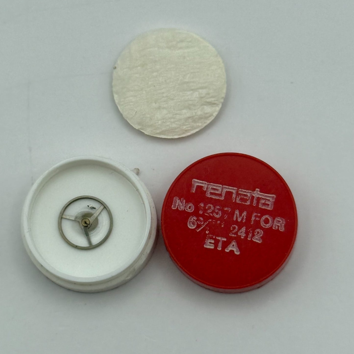 ETA 2412 Balance Wheel Complete And Spring 6¾''' 1257 M Watch Movement Parts NOS