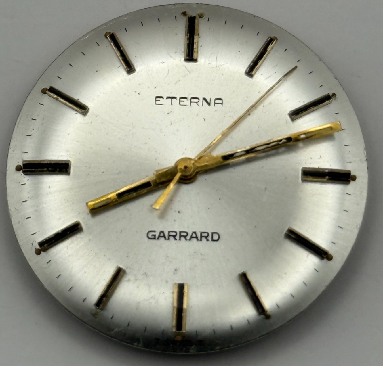 Eterna 1475K Watch Movement Garrard Manual Wind Vintage Swiss Parts 27.8mm