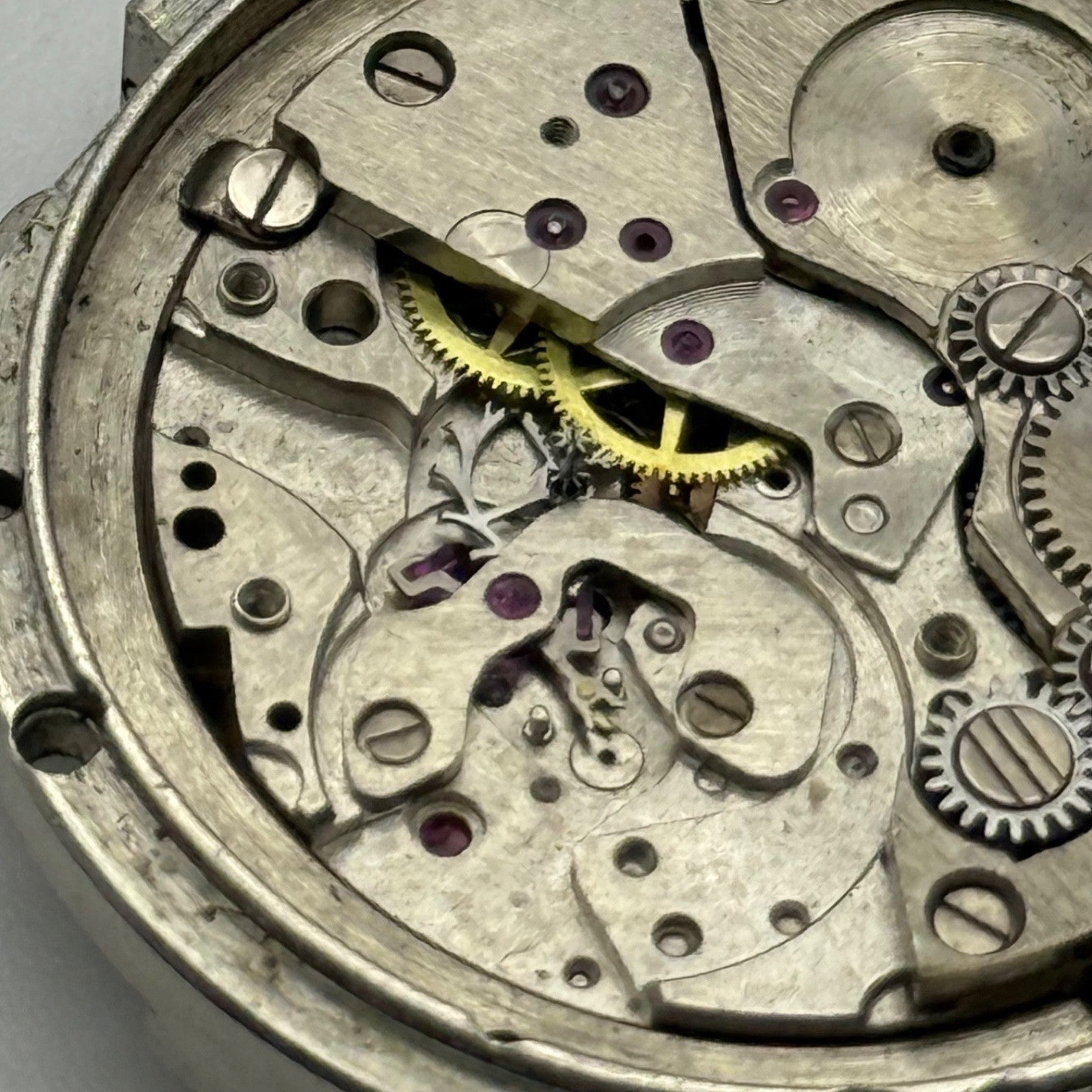 Soviet Unidentified Watch Movement Manual Wind Vintage Parts Repair 32.2mm