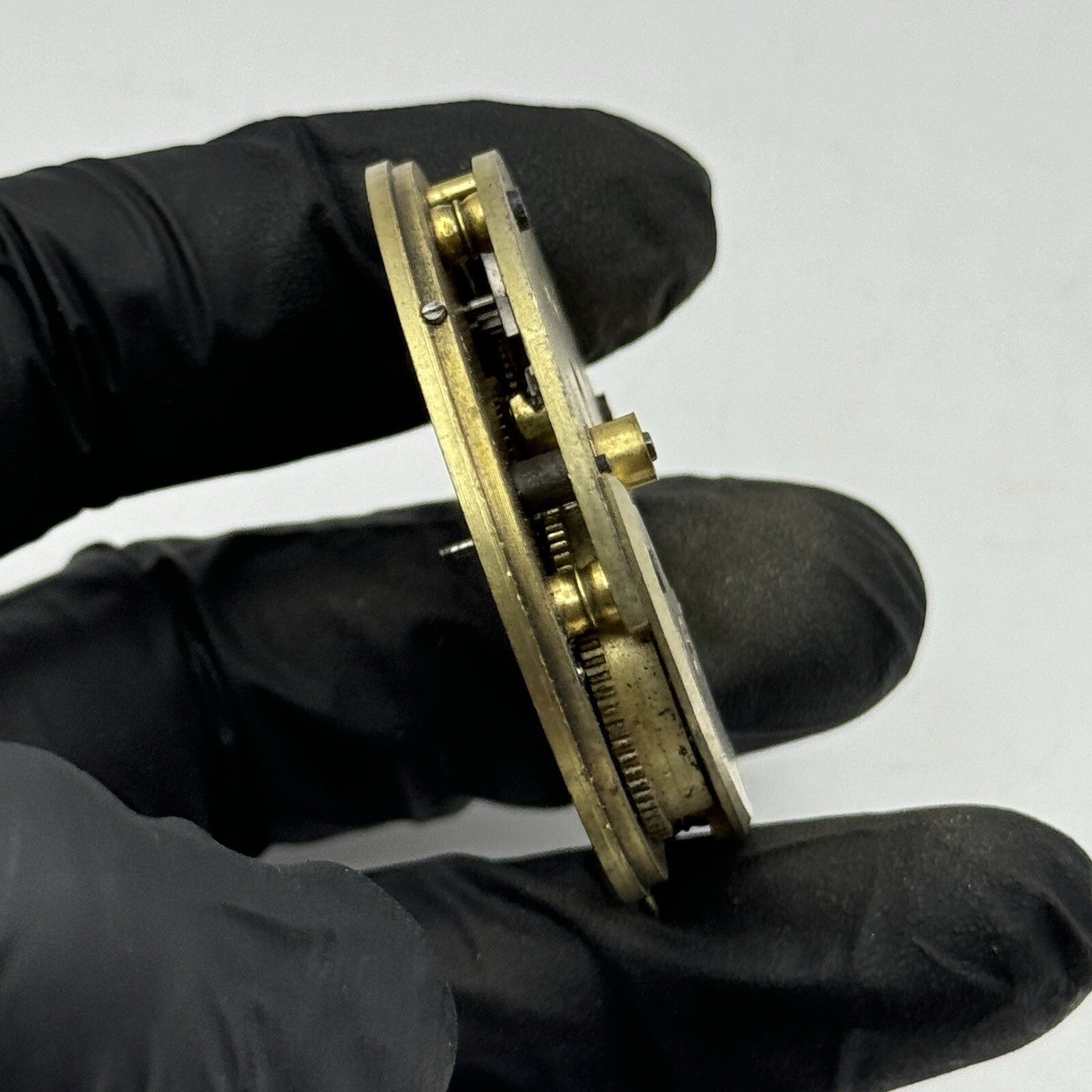 45.6mm Unidentified Partial Pocket Watch Movement FOR PARTS Repair Project