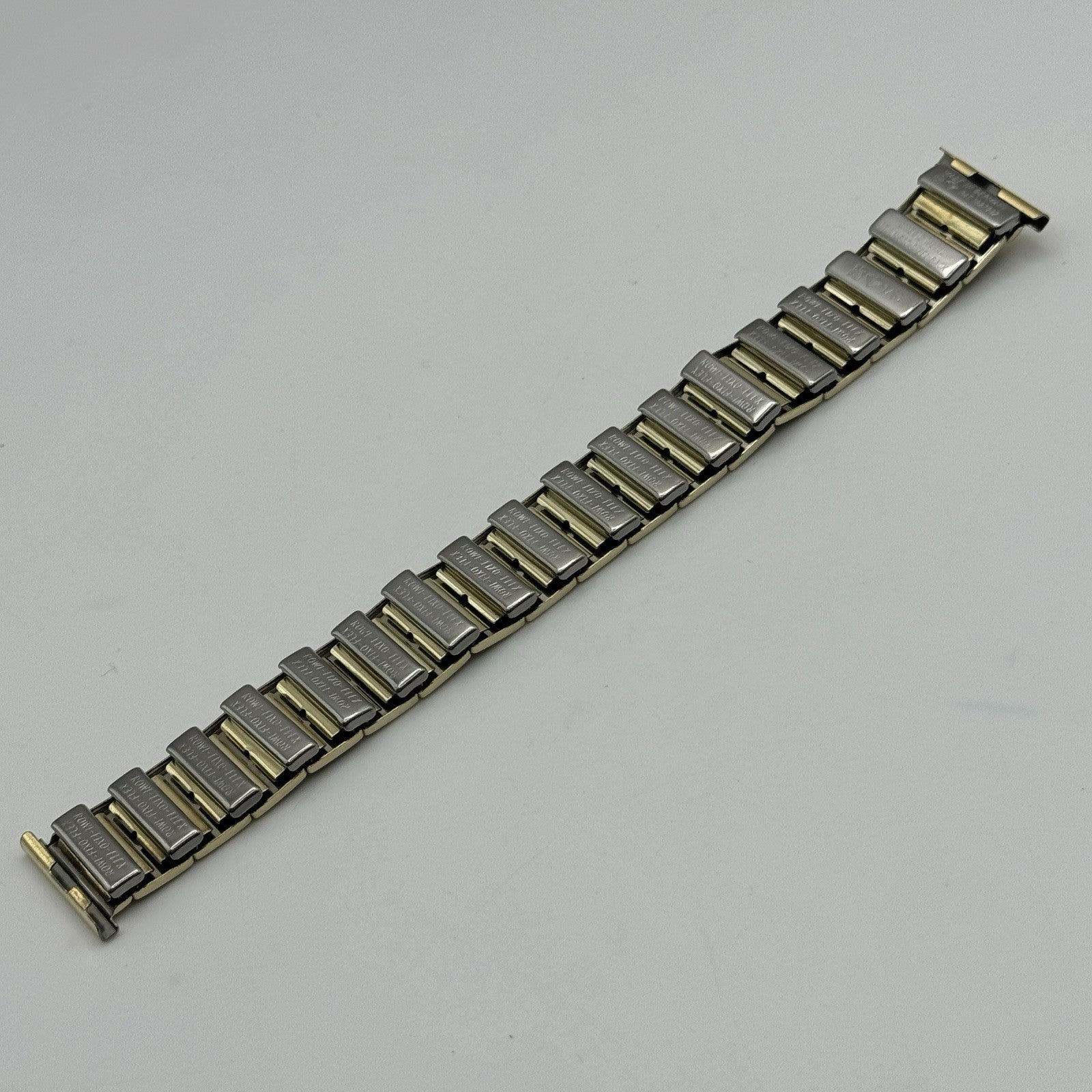 20mm Lug Rowi Fixo Flex Vintage New Old Stock NOS Expandable Strap Black Gold