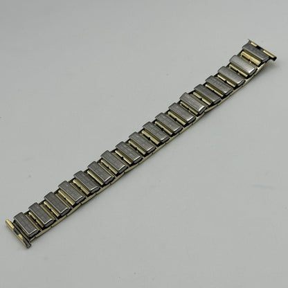 20mm Lug Rowi Fixo Flex Vintage New Old Stock NOS Expandable Strap Black Gold