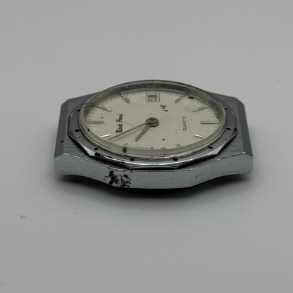 EB 870.111 Quartz Watch Nicole Paris Date Dial Swiss 33mm UNTESTED PARTS REPAIR