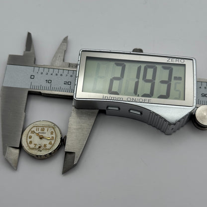 Helbros MXH 7 Jewels Watch Movement Manual Wind Vintage Parts Repair 19.5mm