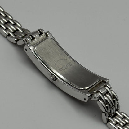 Vogue Ladies Quartz Watch Rectangular Silver Tone Bracelet 16mm PARTS REPAIR