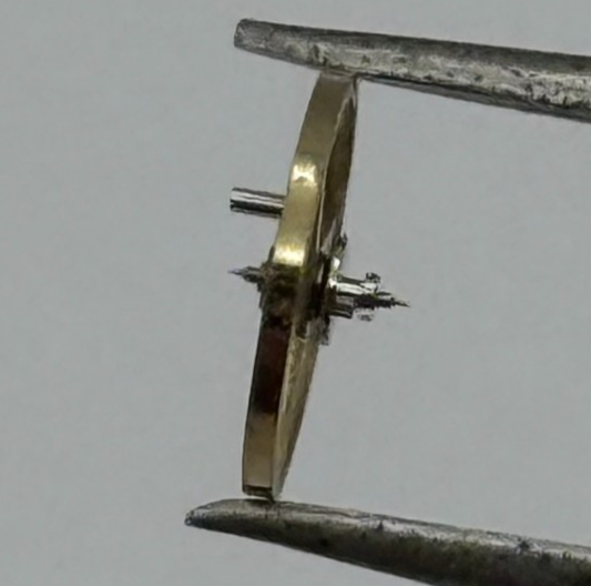 FEF 6620 Balance Wheel Complete And Spring 5 1/2''' 1450 M Watch Movement Parts 