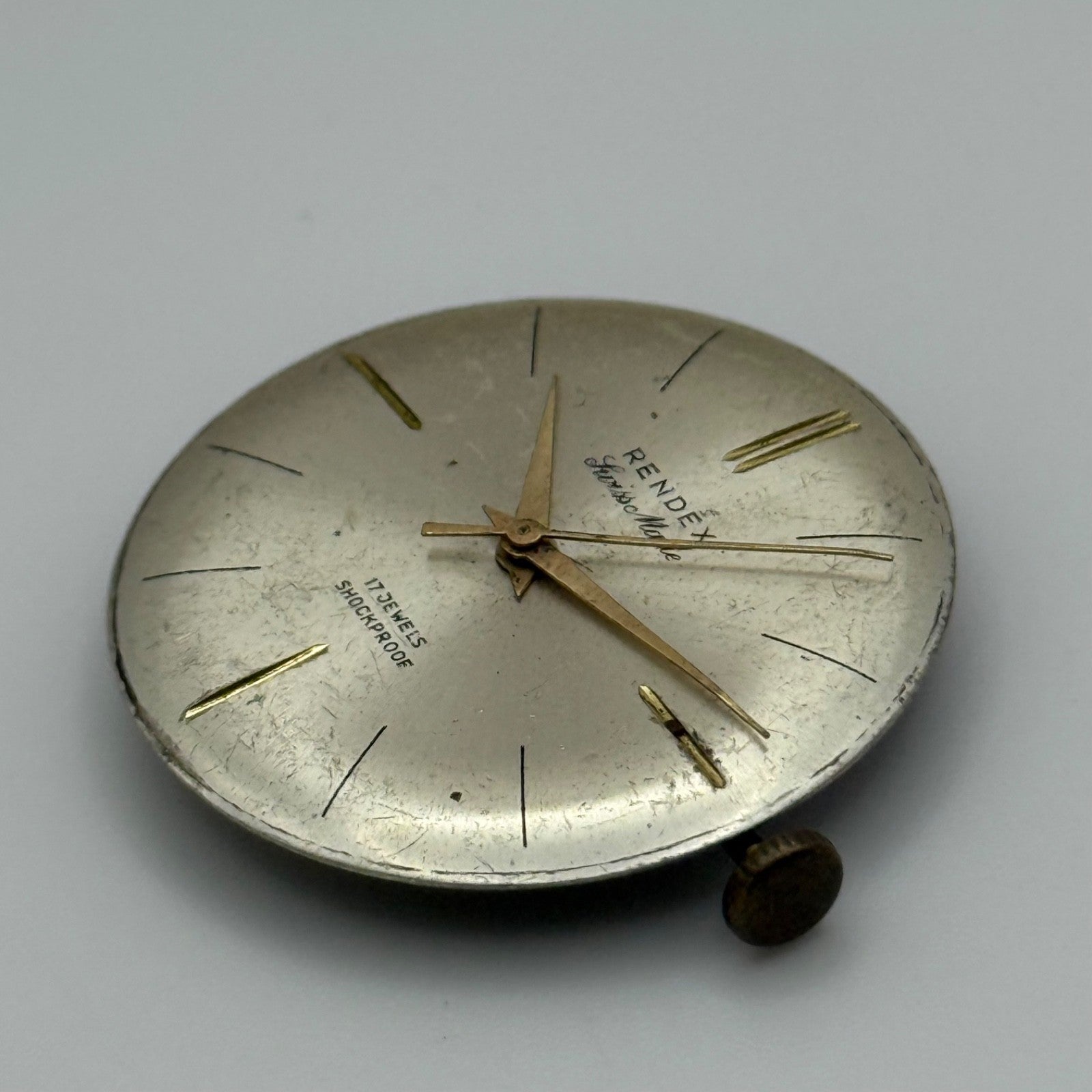 BRAC 701 Watch Movement Rendex Manual Wind Vintage Swiss Parts Repair 23.6mm