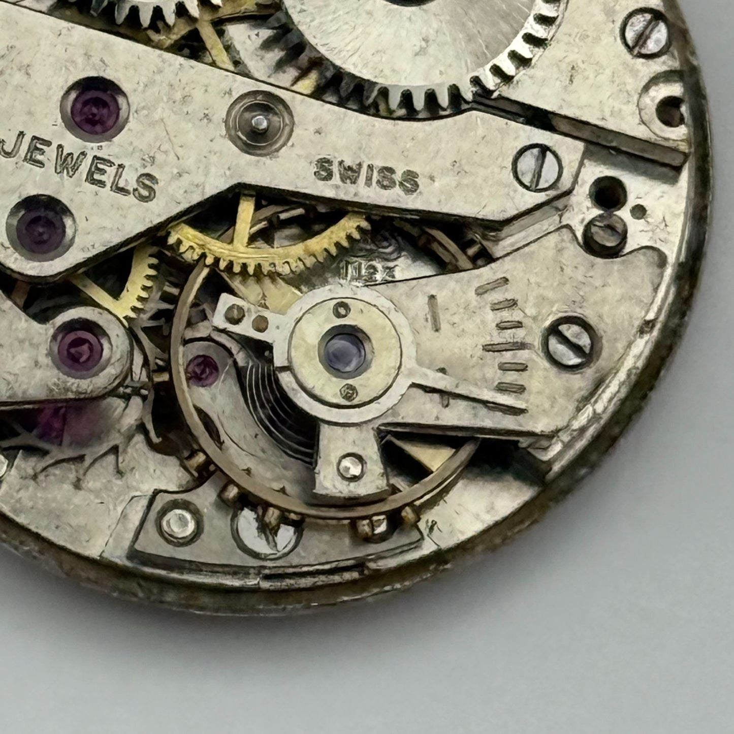 AS 1123 1124 Watch Movement Avia Manual Wind Vintage Swiss Parts Repair 25mm